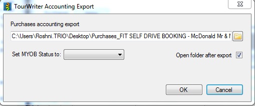 TourWriter Accounting Export