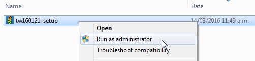 Opeing file for writing - run as admin